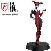 Harley Quinn Figurine (Batman Animated) | Mini Statue with comic book
