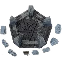 Necromancer Large Summoning Pentagram (90mm) Set | Miniature Terrain