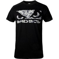 Bad Boy Camo Filled Logo T Shirt - Black
