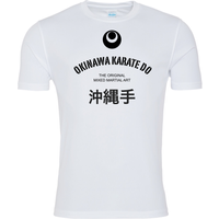 Okinawa Karate Do T Shirt - White