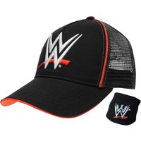 WWE LOGO Baseball Cap & Wristband Set (Junior Boys)
