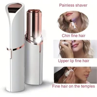 Facial Hair Remover for Women | Painless, Waterproof Shaver with LED Light - White