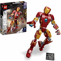 LEGO 76206 Marvel Iron Man Figure Collectible Buildable Toy, Kids Bedroom Display Model