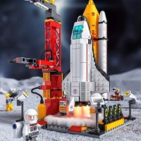 Space Rocket with Shuttle Building Blocks Bricks Set - 521 Pcs