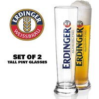 Erdinger Weissbrau - Set of 2 Pint Glass - Latest Design Shape Style