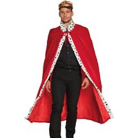 Adult Kings or Queens Deluxe Red Royal Robe for Fancy Dress