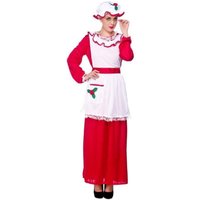 Adult Women's Christmas Mrs. Santa Claus Costume | One Size Fits Most