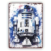Star Wars R2-D2 – Vintage Metal Tin Sign – 20cm x 30cm – Bedroom decor