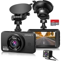 ORSKEY S900 Dash Cam 1080P Full HD Front and Rear Dual Camera SD Card Included 170 Wide Angle