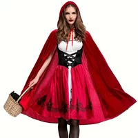Enchanting Little Red Riding Hood Costume Set | Adult Women Sizes