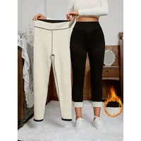 Women's Ultra-Soft High-Waisted Thermal Leggings - Black