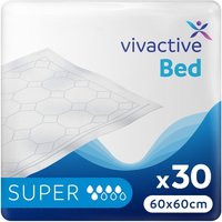 Vivactive Bed and Chair Disposable Pads 60cm x 60cm - 30 Pack