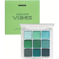 Color Vibes 9-color Green Eyeshadow Palette