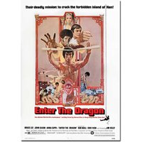 Enter the Dragon Movie Poster | Official Cinema Wall Art – Film Prints A4 A3