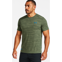 Under Armour Men's Heatgear Camo Green T-Shirt – Breathable, Fitted Gym & Training Top