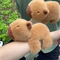 Brown Adorable Capybara Plush Toy Wristband