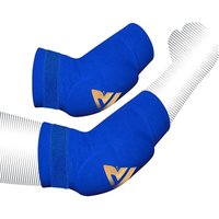 RDX HY CE Certified Padded Elbow Sleeve for Muay Thai & MMA Workout OEKO-TEX® Standard 100 certified | Blue Medium