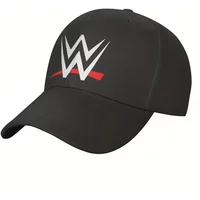 WWE Logo Baseball Cap – Adjustable Strapback Cap