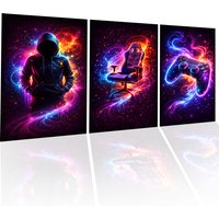 Gamer Art A3 Poster Set – 3 Pack High Gloss Gaming Wall Art