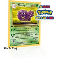 Weezing Pokémon Card Poster A3 – 1st Edition Style Anime Wall Art – Retro Gamer