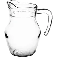 Glass Juice Jug - Clear Glass Water, Milk, Juice Serving Pitcher Carafe 0.5L