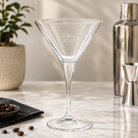Tia Maria Coffee Project Espresso Martini Cocktail Glass | Branded Stemmed Martini Glass