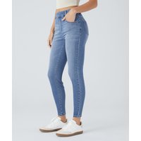Halara Halara Flex™ Mid Rise Pull On Pockets Casual Skinny Jeans - Blue Spruce Denim - M(petite)
