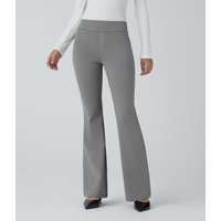 Halara Halara Flex™ Mid Rise Pocket Work Trousers - Putty Gray - XL(petite)