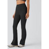 Halara SoftlyZero™ QuickDry High Waisted Tummy Control Pocket Yoga Flared Leggings - Black - XL(regular)