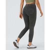 Halara Halara Flex™ High Waisted Pocket Denim Casual Leggings - Denim Black - XL(full_length)
