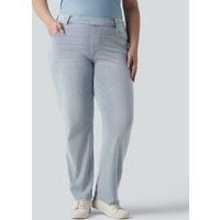Halara Halara Flex™ High Waisted Pockets Straight Leg Washed Casual Plus Size Jeans - Light Azure Denim - 3X(regular)