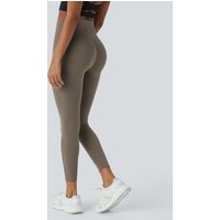 Halara Halara UltraSculpt™ High Waisted Scrunch Butt Lifting Tummy Control Pocket Shaping Training Leggings - Dawn Brown - XL(7/8)