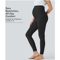 Halara SoftlyZero™ Super High Waisted Maternity Yoga 7/8 Leggings - Black - XL(7/8)