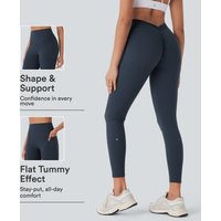 Halara Halara UltraSculpt™ High Waisted Tummy Control Butt Lifting Ruched Pocket Shaping Yoga Leggings - Carbon - XL(7/8)