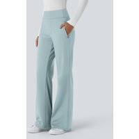 Halara Halara Flex™ DayStretch Mid Rise Side Zipper Pocket Work Flared Trousers - Baby Blue - XL(petite)