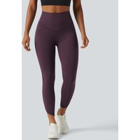 Halara Halara UltraSculpt™ High Waisted Tummy Control Workout Leggings with Pockets - Night's Purple - M(7/8)