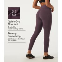 Halara Quick Dry High Waisted Tummy Control Yoga Leggings with Pockets - Dusky Evening purple - XL(7/8)