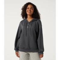 Halara Drop Shoulder Long Sleeve Casual Hoodie Sweatshirt - Ombre Blue - XL