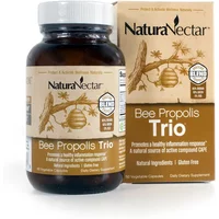 Bee Propolis Trio, 60 Vegetable Capsules - NaturaNectar