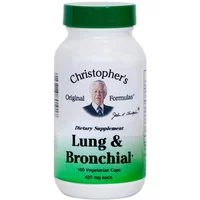 Lung and bronchial 100 capsules with proprietary blend - Christopher’s Original Formulas