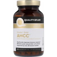 AHCC® - Kinoko® Gold 60 capsules with AHCC®proprietary blend - Quality of Life Labs
