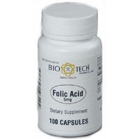 Folic Acid 5mg 100 capsules - BIO TECH®