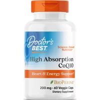 High Absorption CoQ10 with BioPerine 200mg, 60 Capsules - Doctor's Best