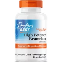 High Potency Bromelain, 3000 GDU, 500 mg, 90 Veggie Caps - Doctor's Best