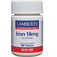 Iron 100 tablets contributes to support reduction of tiredness and fatigue.- Lamberts®