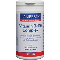 Vitamin B-100 Complex - 60 Tablets - Lamberts