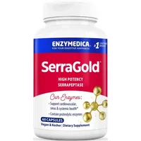SerraGold, High Potency Serrapeptase (60 Capsules) - Enzymedica