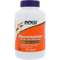 Glucomannan 180 capsules with konjac root and amorphophallus konjac - now®