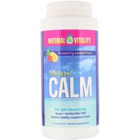 Natural Calm, The Anti-Stress Drink, Organic Raspberry-Lemon Flavour 453g - Natural Vitality