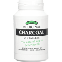 Charcoal Tablets 250, J L Braggs